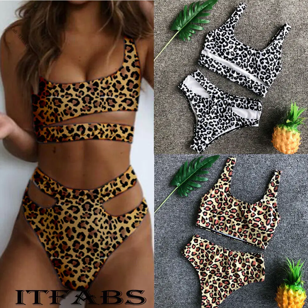 Сексуальный женский комплект бикини купальник с высокой талией Женский Бандаж