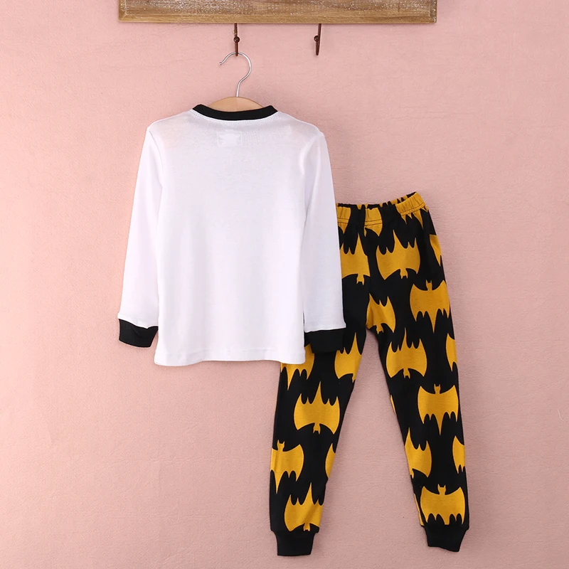 صبي القطن الأطفال الكرتون نمط نوم تنحيف homewear الاطفال باتمان مجموعة ربيع الخريف ملابس للنوم صبي القطن الأطفال الكرتون نمط نوم تنحيف homewear الاطفال باتمان مجموعة ربيع الخريف ملابس للنوم