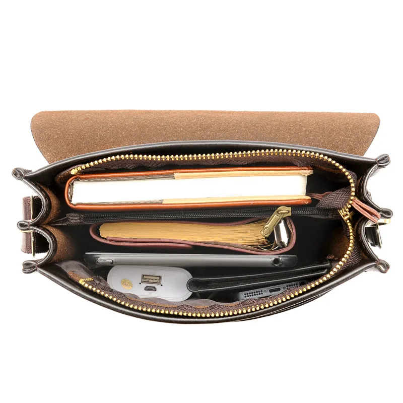  kangaroo Men Bag Fashion pu Leather Crossbody Bag Shoulder Men Messenger Bags vintage Casual Design - 32997868755