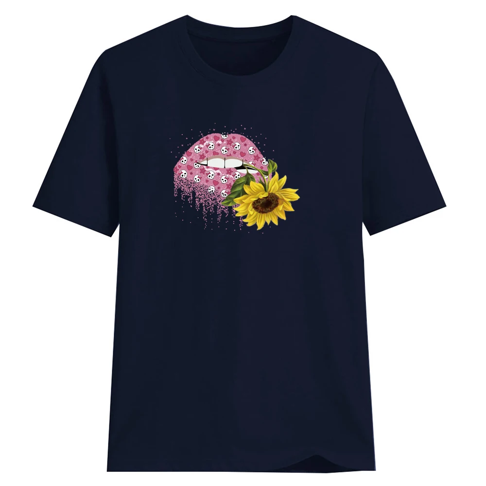 

2019 Polyester Short Womens Short Print Sun Flower Tops for Women Specially Gift for Girl Friend Animal Regular