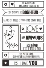 French words Clear Silicone Stamps for DIY Scrapbooking/Card Making/Kids Christmas Decoration Supplies Popular A838