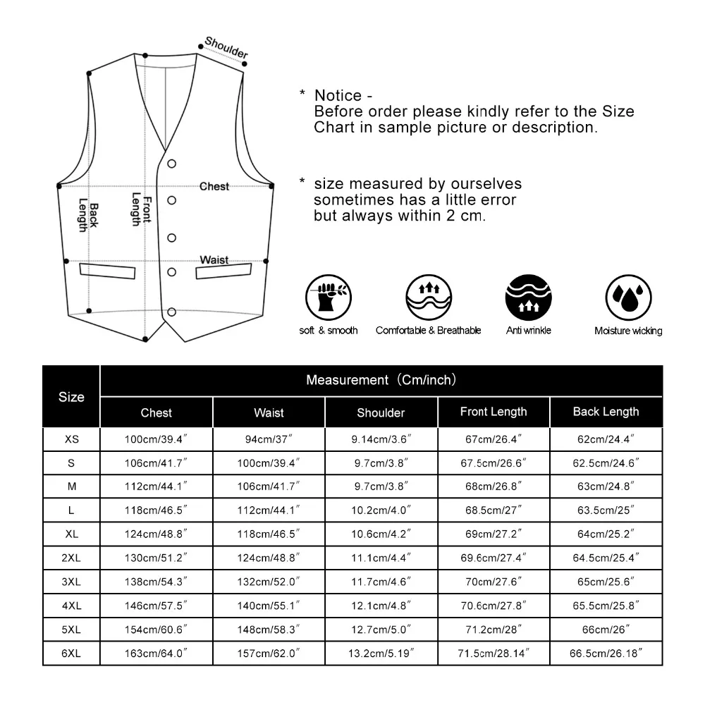 Mens Tie Size Chart