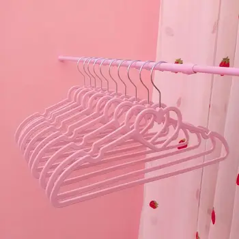 

10pcs Multifunctional Heart Shaped Clothes Drying Rack Non-Slip Shirt Hook Hangers Coat Hanger Clothes Accessories Rack
