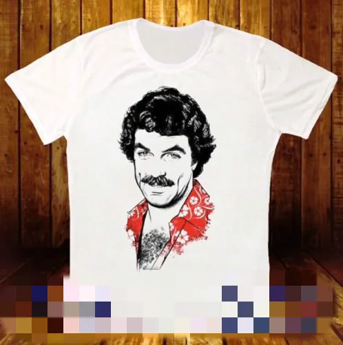 MAGNUM PI HAWAII CULT TV SHOW RETRO VINTAGE HIPSTER UNISEX T SHIRT 666 New 2018 Fashion Shirt Men Simple Short-Sleeved Cotton | Мужская