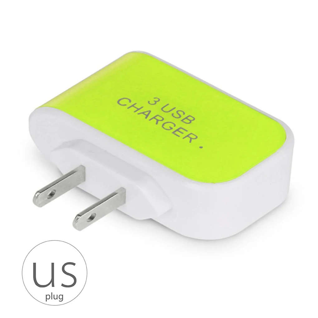 Настенное зарядное устройство EU/US с 3 портами USB зарядное устройство для путешествий AC зарядное устройство s адаптер для iPhone для Xiaomi для samsung