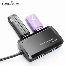 Leadzoe Portable USB 3.0 HUB high speed ultra-thin 4 port usb hub 3.0 for Macbook Air Laptop PC Computer Usb Hubs