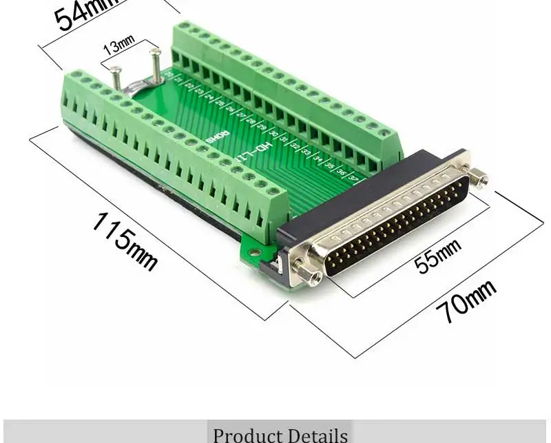 Db37 fêmea macho conector jack D SUB