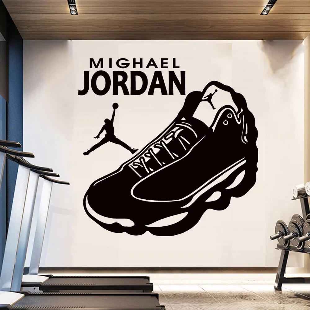 

Fun Michael Jordan Self Adhesive Vinyl Waterproof Wall Art Decal Bedroom Nursery Decoration Removable Decor Wall Decals