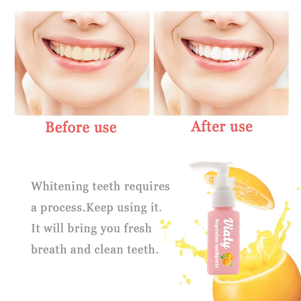 Зубная зубная паста для ухода за полостью рта удаление пятен отбеливающая зубная паста борьба кровотечение десны оранжевый вкус уход за