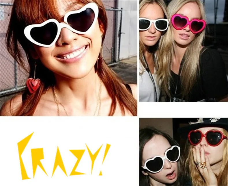 Mirror Heart Plastic Sunglasses Women 34_