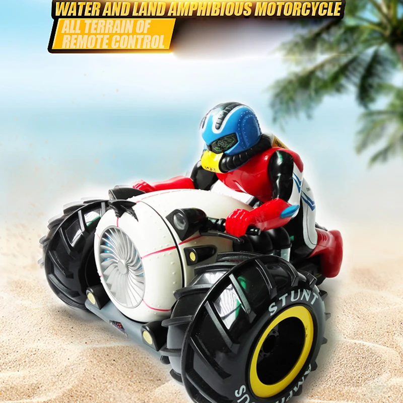 RC Car Dirt Bike Rock Crawler 2.4G Amphibious Radio Control Motorcycle Stunt Racing Vehicle Model Light Electric Hobby Toys RC Car Dirt Bike Rock Crawler 2.4G Amphibious Radio Control Motorcycle Stunt Racing Vehicle Model Light Electric Hobby Toys