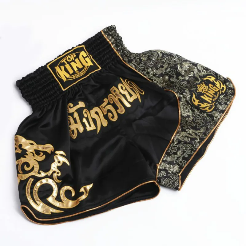 

2019 Men's Boxing Pants Printing MMA Shorts Fight Grappling Short Polyester Kick Gel Boxing Muay Thai Pants Thai Boxing Shorts
