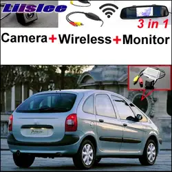 Liislee 3in1 Специальный вид сзади Камера + Беспроводной приемник + зеркало Мониторы легко DIY парковка Системы для Citroen Xsara Picasso MPV