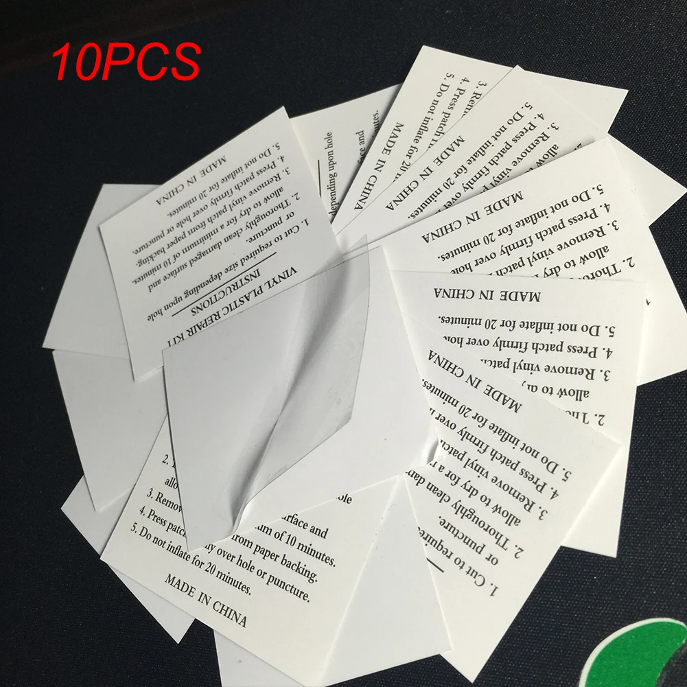 

10pcs Airbeds Use Heavy Duty Repair Patch Portable Inflatable Puncture Repair Firmly Self-adhesive Swimming Ring Accessories