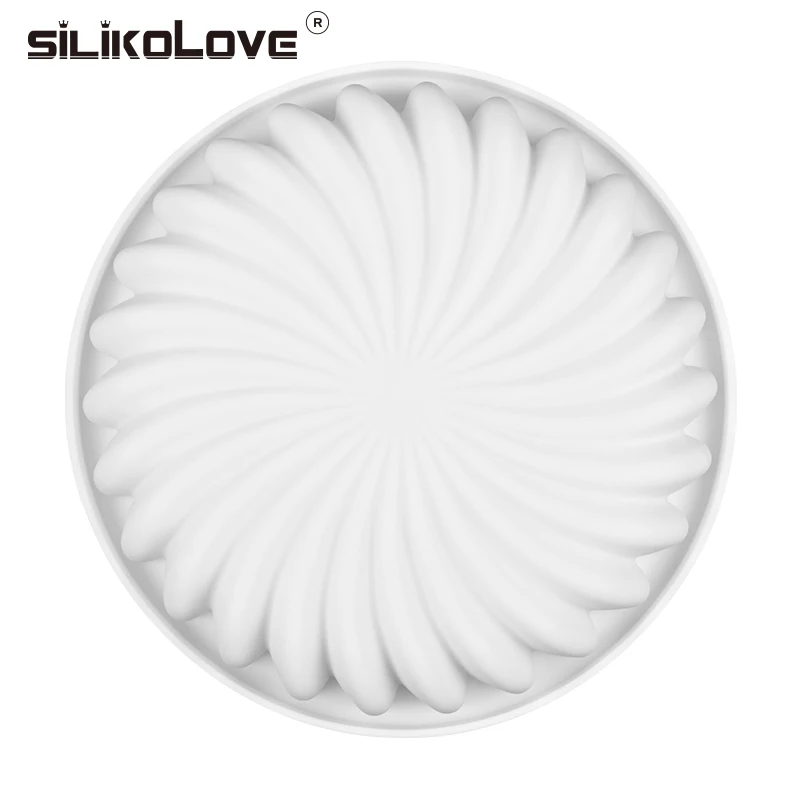 Силиконовая Круглая силиконовая форма для тортов SILIKOLOVE спиральные формы выпечки