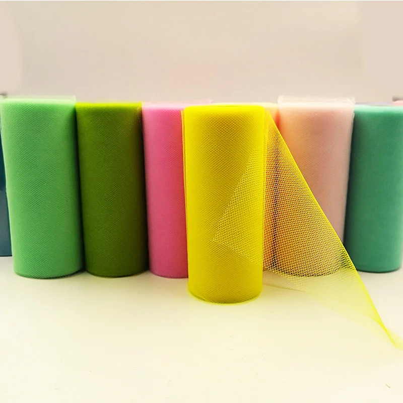 

Tulle Roll Spool 25 Yards 15cm White Organza Roll Red Blue Tulle Organza Fabric Tutu Skirt Girl Baby Shower Decor Party Supplies