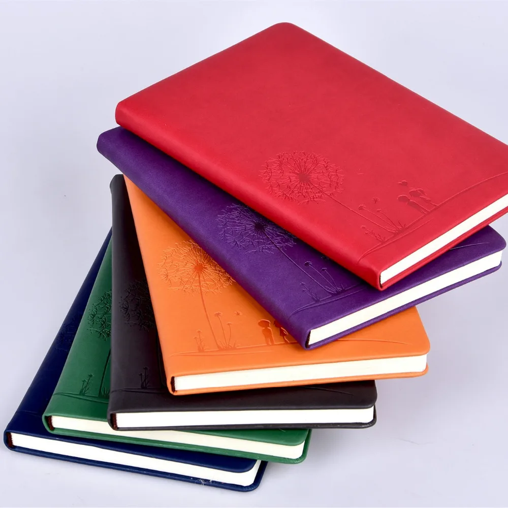 A5 Soft Leather Notebook Office School Supplies Stationery Creative