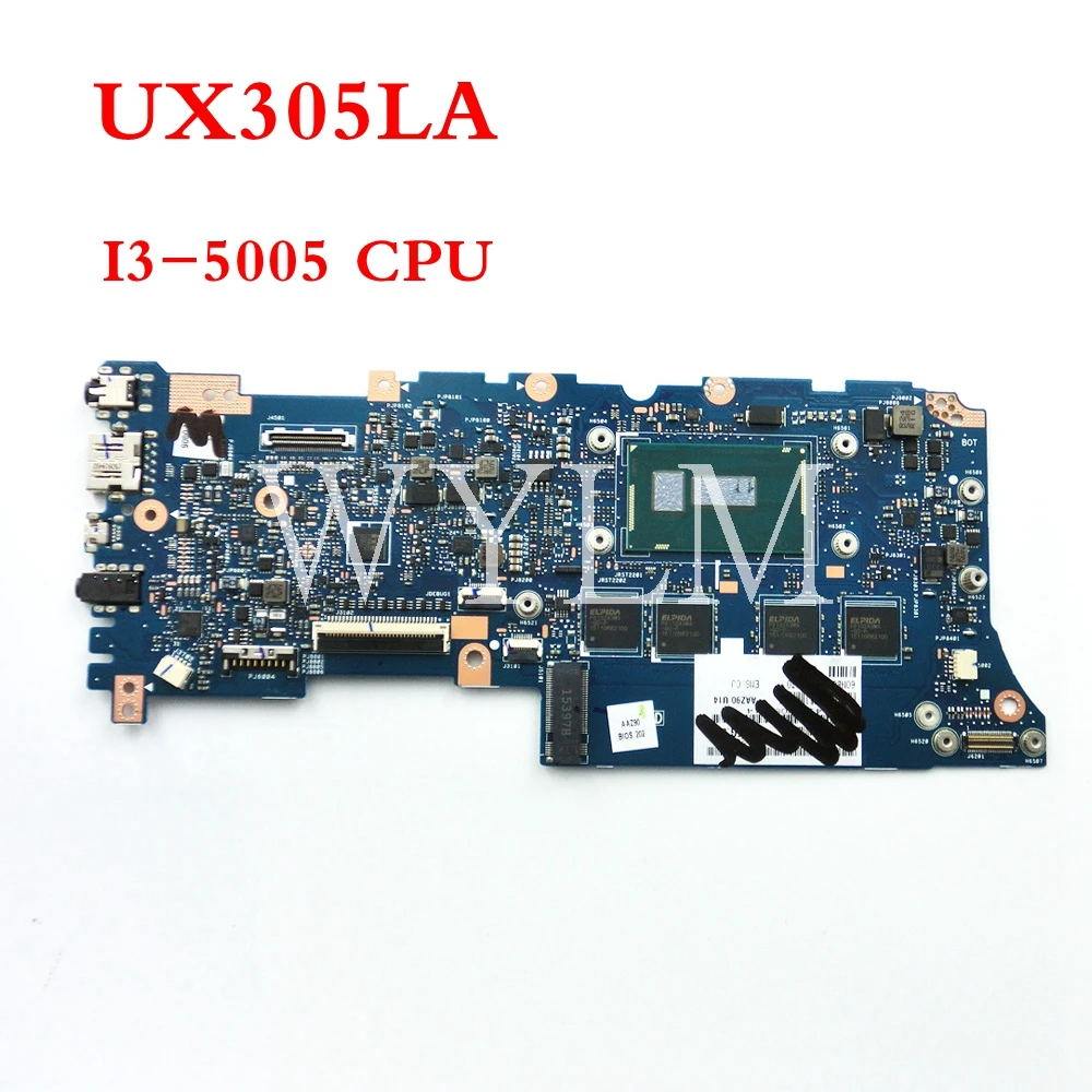 

UX305LA I3-5005 CPU 4GB RAM mainboard REV2.1 For ASUS UX305L UX305LA Laptop motherboard 90NB08T0-R00070 100%Tested free shipping