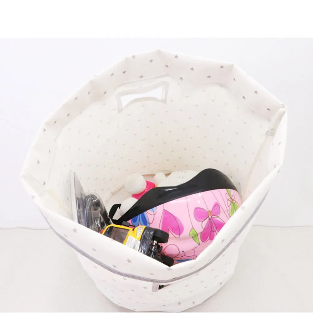 Basket For Toys Cotton Linen Large Laundry Baskets Folding Waterproof Canvas Sheet Underwear