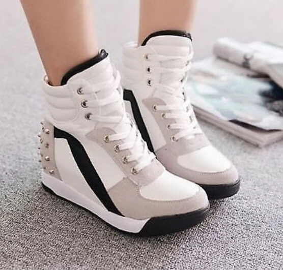 Para mujer zapatillas deporte con deportes Comfort remache cuña oculta de bota zapatos|shoe heel cushions|shoe pads heelsshoe running shoes - AliExpress