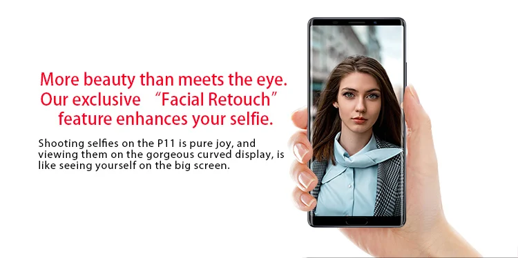 ELEPHONE P11 4GB RAM 128GB ROM Helio X25 MTK6797T 2.5GHz Deca Core 6.0 Inch 2.75D Incell FHD+ Full Screen Android 8.0 4G LTE Smartphone