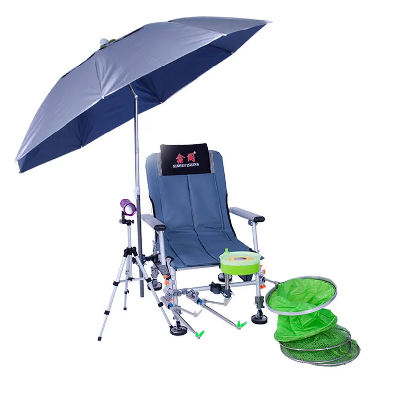 

2018 new fishing chair multi-function folding fishing chair portable fishing supplies