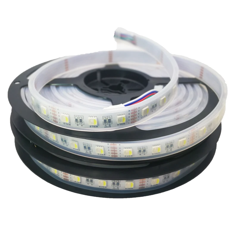 Светодиодный RGBW RGBWW полоса постоянного тока 12 В 5050 smd 5 м/рулон 60 бусин на метр RGB+ белый/теплый белый светодиодный ленточный светильник для домашнего использования