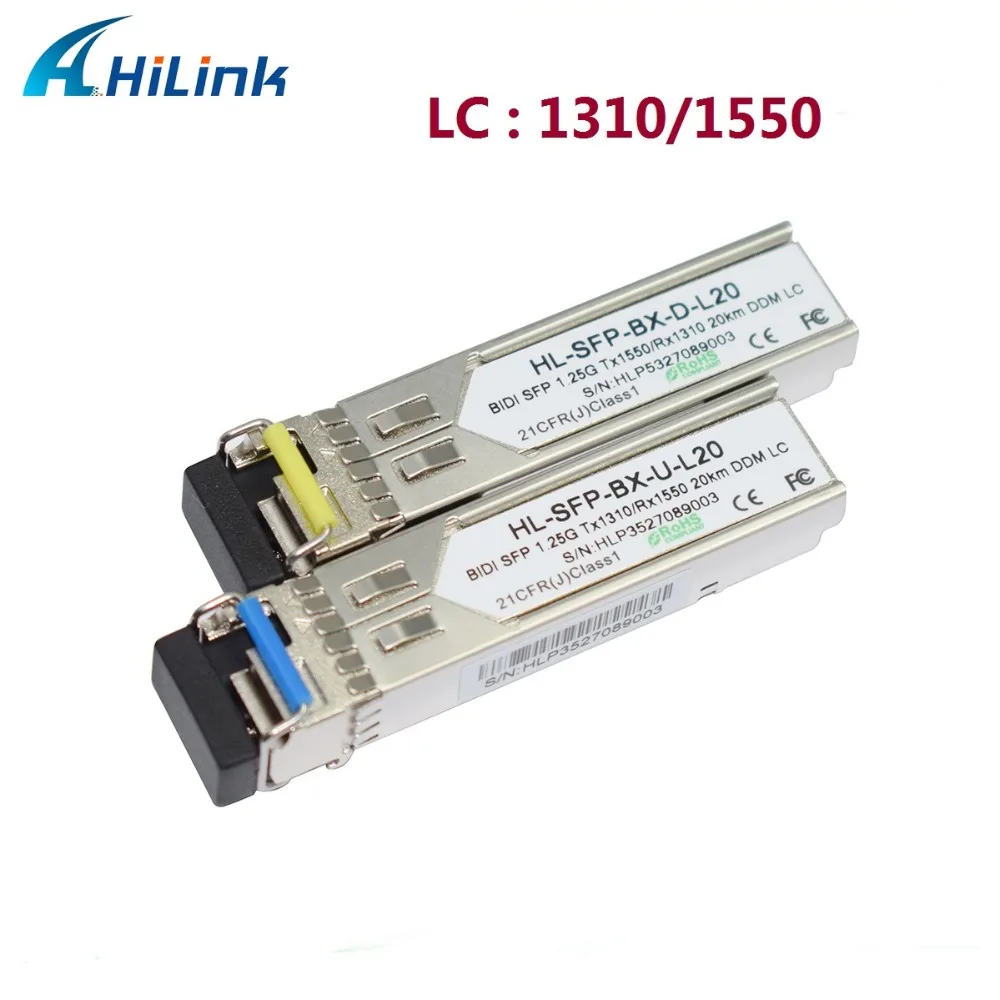 HL-GLC-BX-D/U-10D 1.25G BiDi SFP 10km LC/SC DDM Tx1310/Rx1550 Tx1550/Rx1310 | Мобильные телефоны и аксессуары