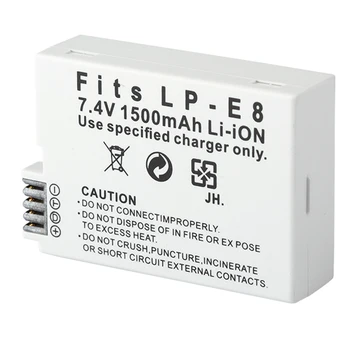 

SLIM LCD Charger for Canon LP-E8, LC-E8E and Canon EOS 550D, 600D, 700D, EOS Rebel T2i, EOS Rebel T3i, EOS Rebel T4i