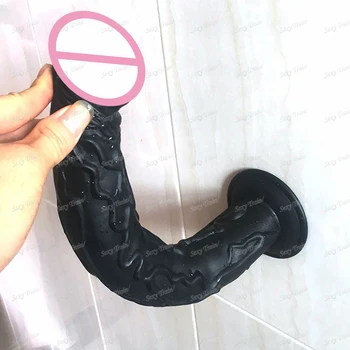 high quality 35*5CM Big Dildo with Suction Cup Super Soft Silicone Horse Dildo Sex Toys for Women Adult Huge Penis Sex Products 5