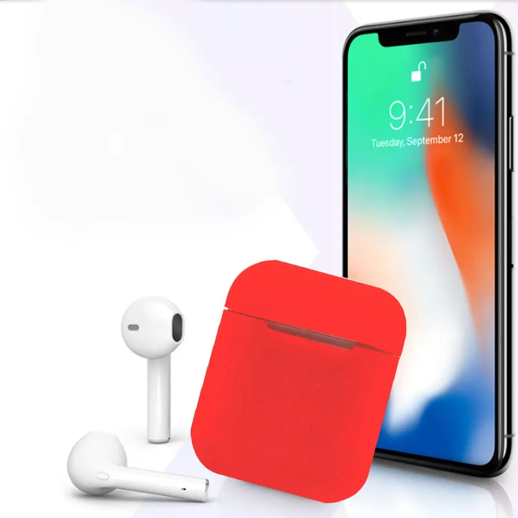 Чехол для airpods, защита от пыли, аксессуары, силиконовый чехол для iphone airpods, чистый/кожа, TPU, 17 цветов, беспроводные наушники airpods