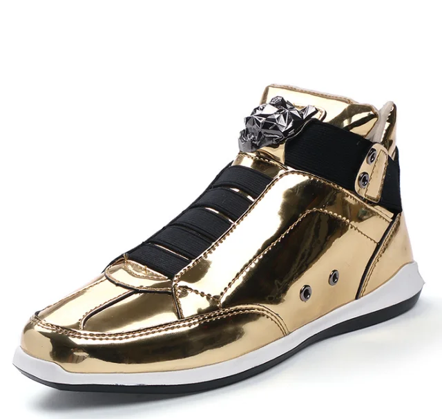 Autumn Winter Skateboarding Shoes Men Original Classic Glitter Metal