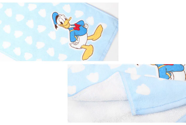 Disney DonaldDuck, полотенце из чистого хлопка для детского сада, детское полотенце специального назначения, мягкое детское полотенце для мытья лица