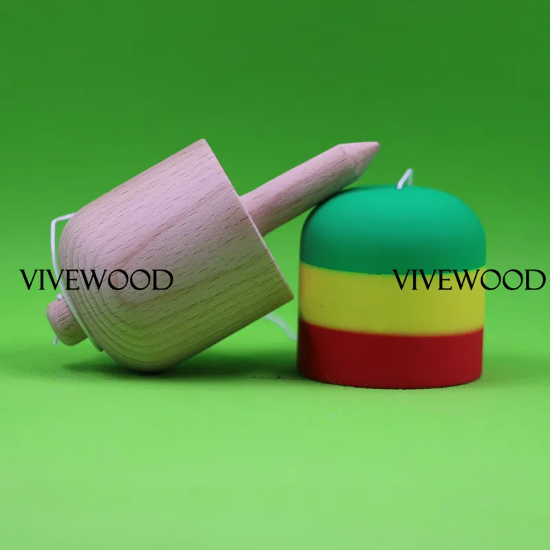 

Kendama Beech Pill with Rubber Red Coating,The Kendama pill for newer players,Great as a stepping stone into Kendama