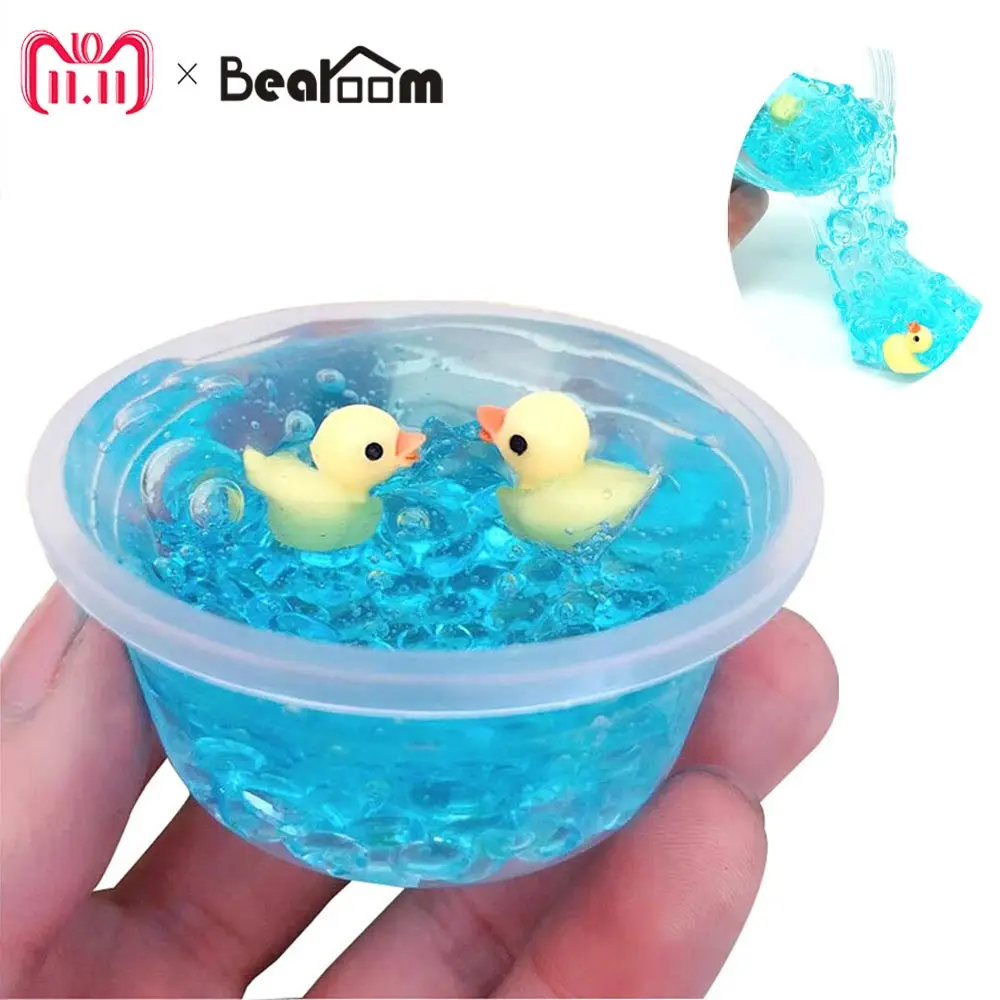 

Bearoom Clay Blue Color Slime Funny Modeling Clay Cute Duck Kit Release Stress Toys For Children Adults Learning Education Toy