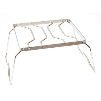 

Foldable Portable Stainless Outdoor BBQ Rack Steel Barbecue Grill Burner Stand Stove for Picnic Hiking Travel Camping Mini BBQ