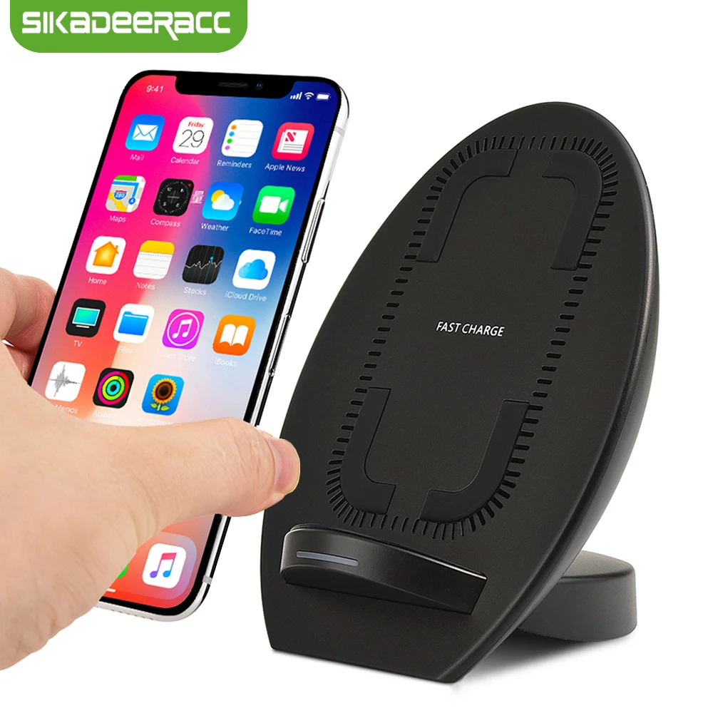 JK68 Qi Wireless Charger Station For iPhone X 8 Plus