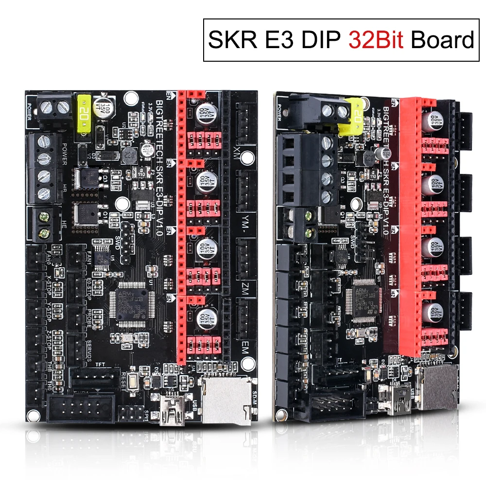 Продажа BIGTREETECH SKR E3 DIP V1.0 32 битная плата управления части 3D принтера TMC2208 TMC2130 spi VS Cheetah V1.1 SKR mini для Ender 3 PRO