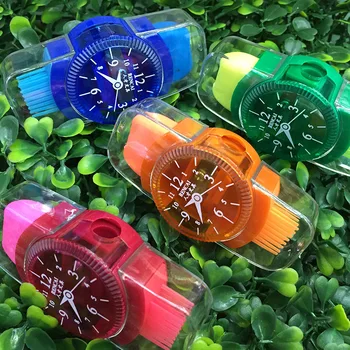 

1Pcs Mini Colorful Pencil Sharpeners Grinder with Erasers Brush for Office School Girls Supplies Mechanical Pencil Sharpener