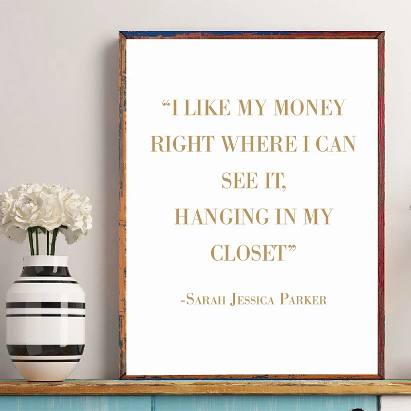 I LIKE MONEY Wall Art Print