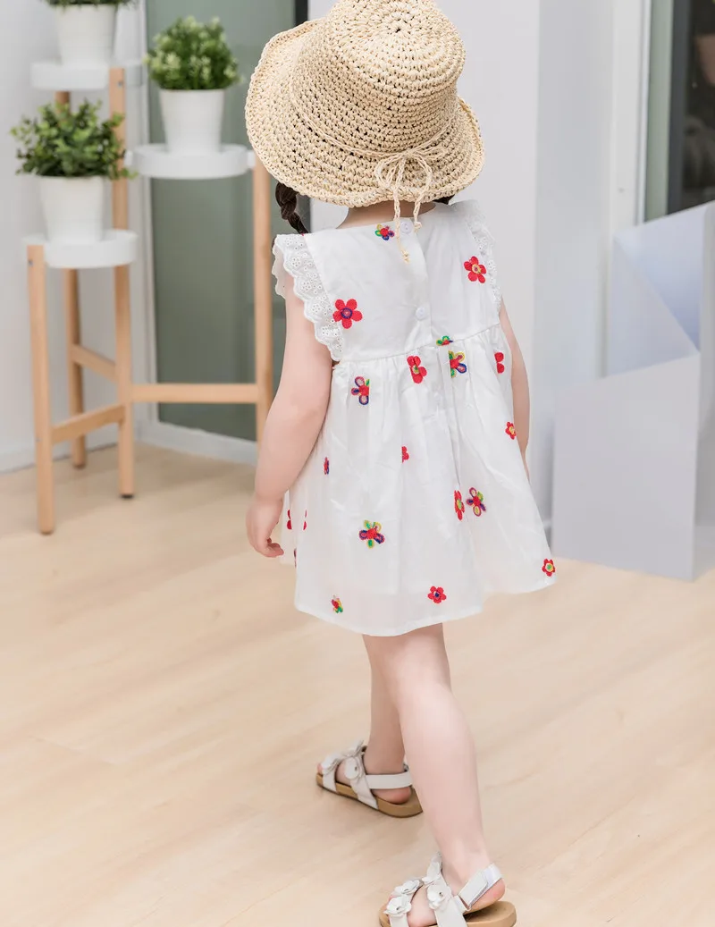0-3Y Baby Girl Dress 2018 Infant Summer Embroidery Flower Strawberry Cotton Dress 1 Year First Birthday Newborn Party Dresses (18)