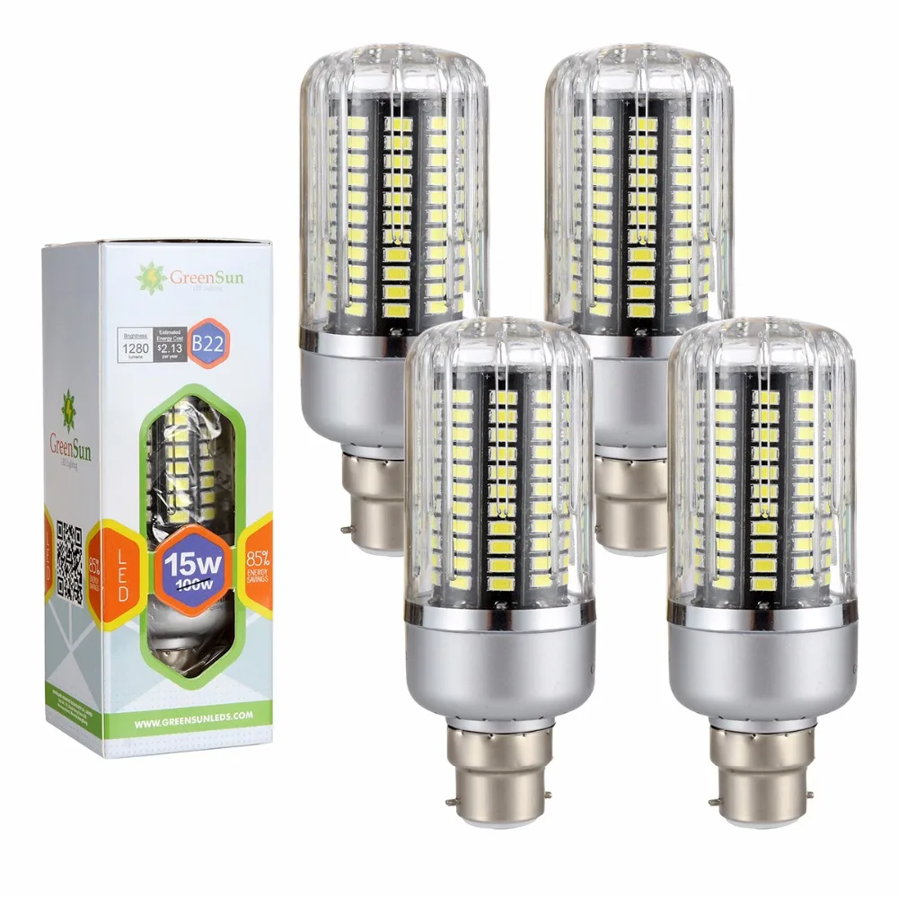 4/10 pcs B22 15W 5736 SMD LED Lamp No Flicker Light Bulbs 85 265V Full