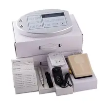 Высокое качество тату машины цифровой постоянный макияж бровей и карандаш для губ+ 30 иглы+ ЖК-дисплей питания