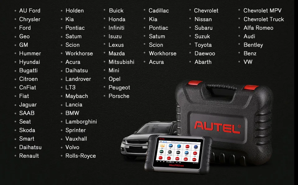 best car battery tester Autel MaxiPRO MP808 Diagnostic Tools with Bi-directional Control OE-level OBD2 Professional automotive Scanner PK MK808 sensor for temperature gauge