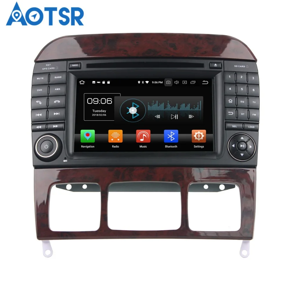Aotsr Android 8 0 7 1 GPS навигация автомобильный dvd-плеер для Mercedes-Benz S-Class