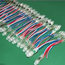 DHL EMS 200 шт./лот 12 мм WS2811 цифровой светодиодный модуль пиксела IP66 DC5V вход 0,3 Вт полный 24 бит цвет