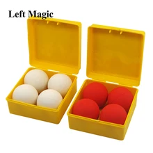 Boa qualidade melhor uma bola para quatro branco vermelho borracha macia multiplicando bola estágio truques mágicos adereços mágico brinquedo 83150