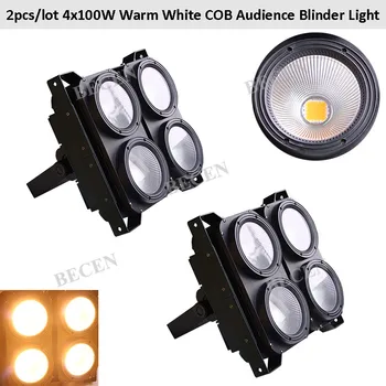 

4x100W Audience Blinder COB PAR Light 400W Warm White COB Led Par Light 3200K Ship from US
