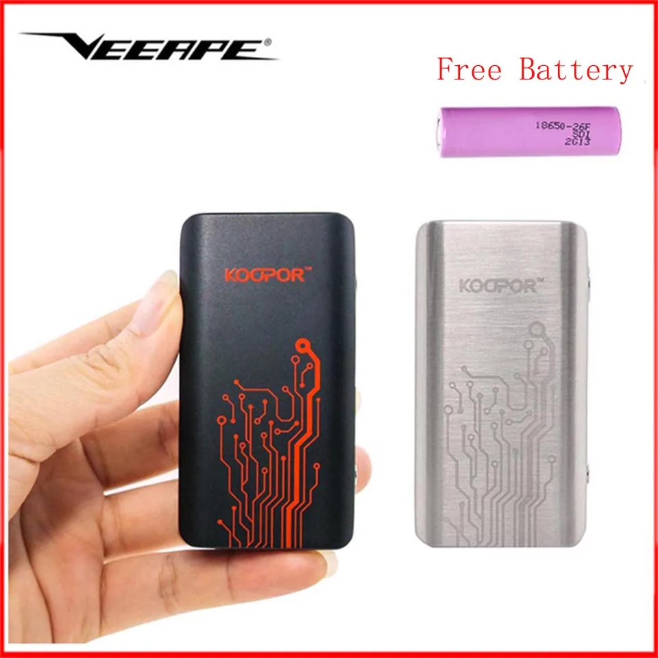 

Original Veeape KOOPOR MINI 2 Box Mod 80W TC VW Vape MOD Temperature Control E Cigarette Koopor Mini Mod For 510 Thread Atomizer