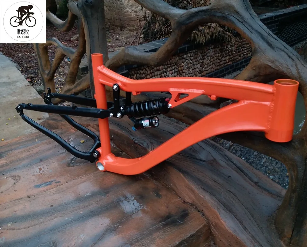 Best Kalosse adluts bike frame with 190mm travel DIY colors   mountain bicycle  frame alloy   Downhill  DH/AM  bike frame 16